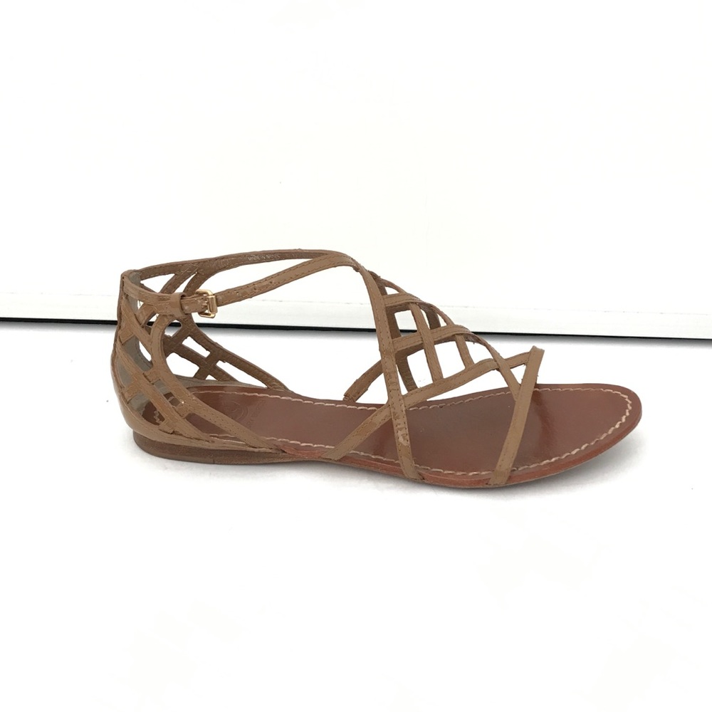 Tory Burch Amalie Strappy Flat Sandal Sand - Picture 3 of 12